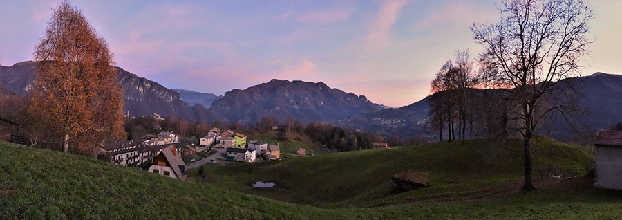 Reggetto nella luce e nei colori del tramonto